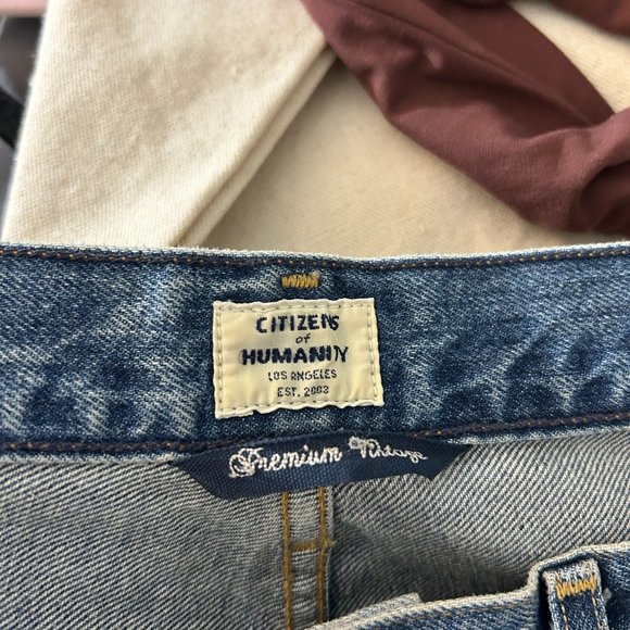 Citizens of Humanity Cropped Denim Flare Jeans - Picture 4 of 6